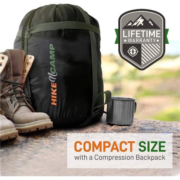 Camouflage Sleeping Bag - Sleeping Bag For Outdoor use - Weather Proof, Campact - Picture 3 of 6